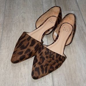 Leopard print flats